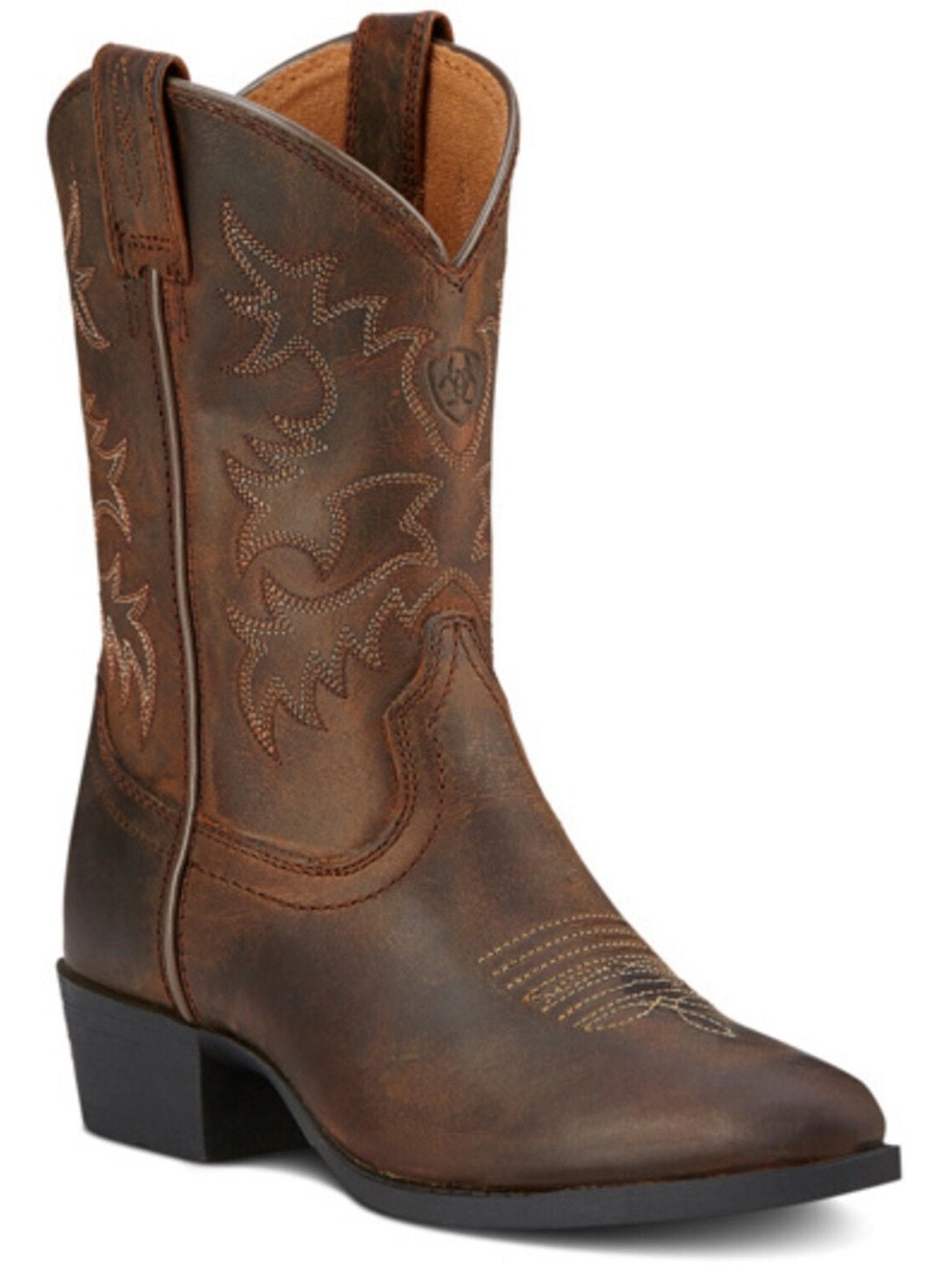 Ariat Heritage Brown Leather Western Cowboy Boots
